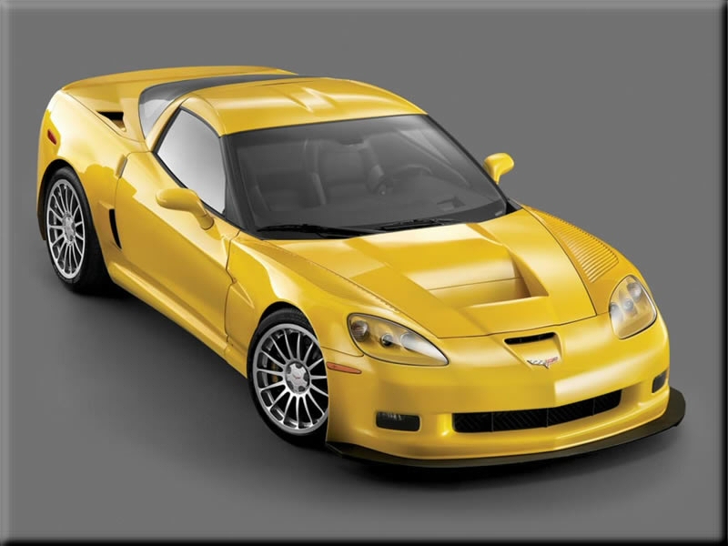 2008-2009 zo7 cheverolet 650 horse power corvette super charged c6 sport car fast car cool car yellow sport car 
